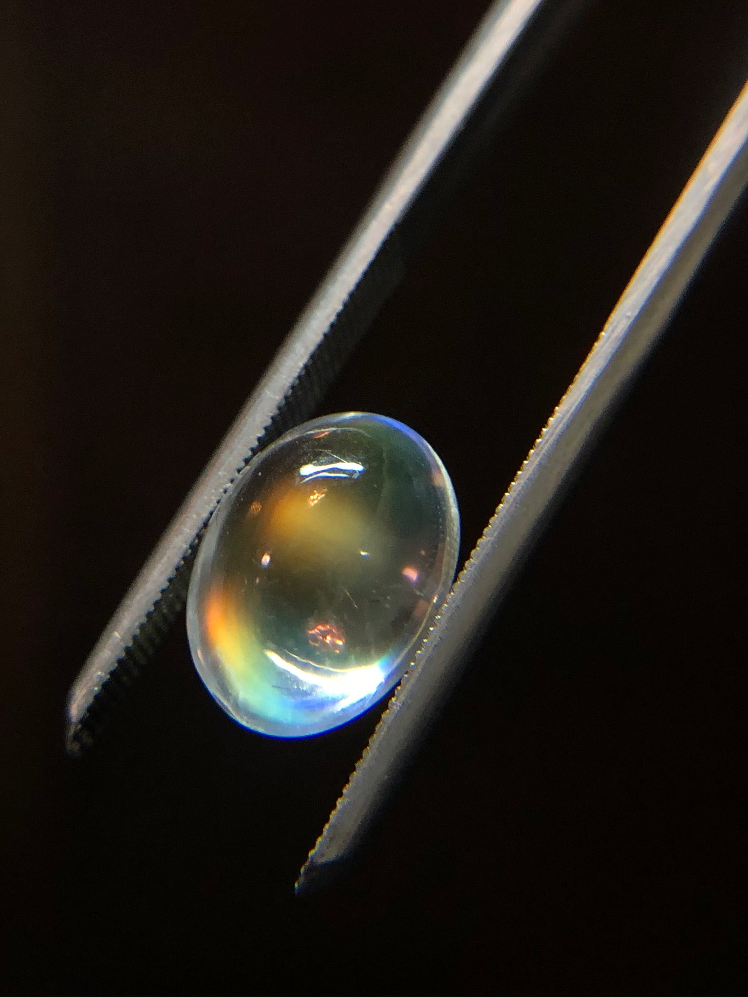 Oval Rainbow Moonstone Cabochon